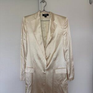 Hugo Boss Silk Ivory Long Jacket